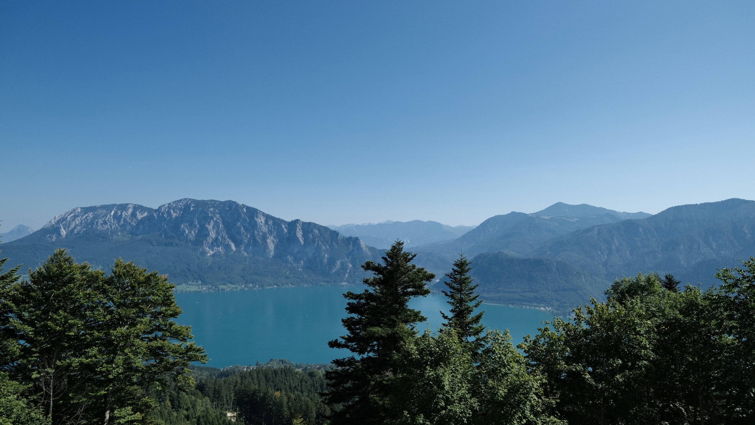 salzkammergut aussicht attersee